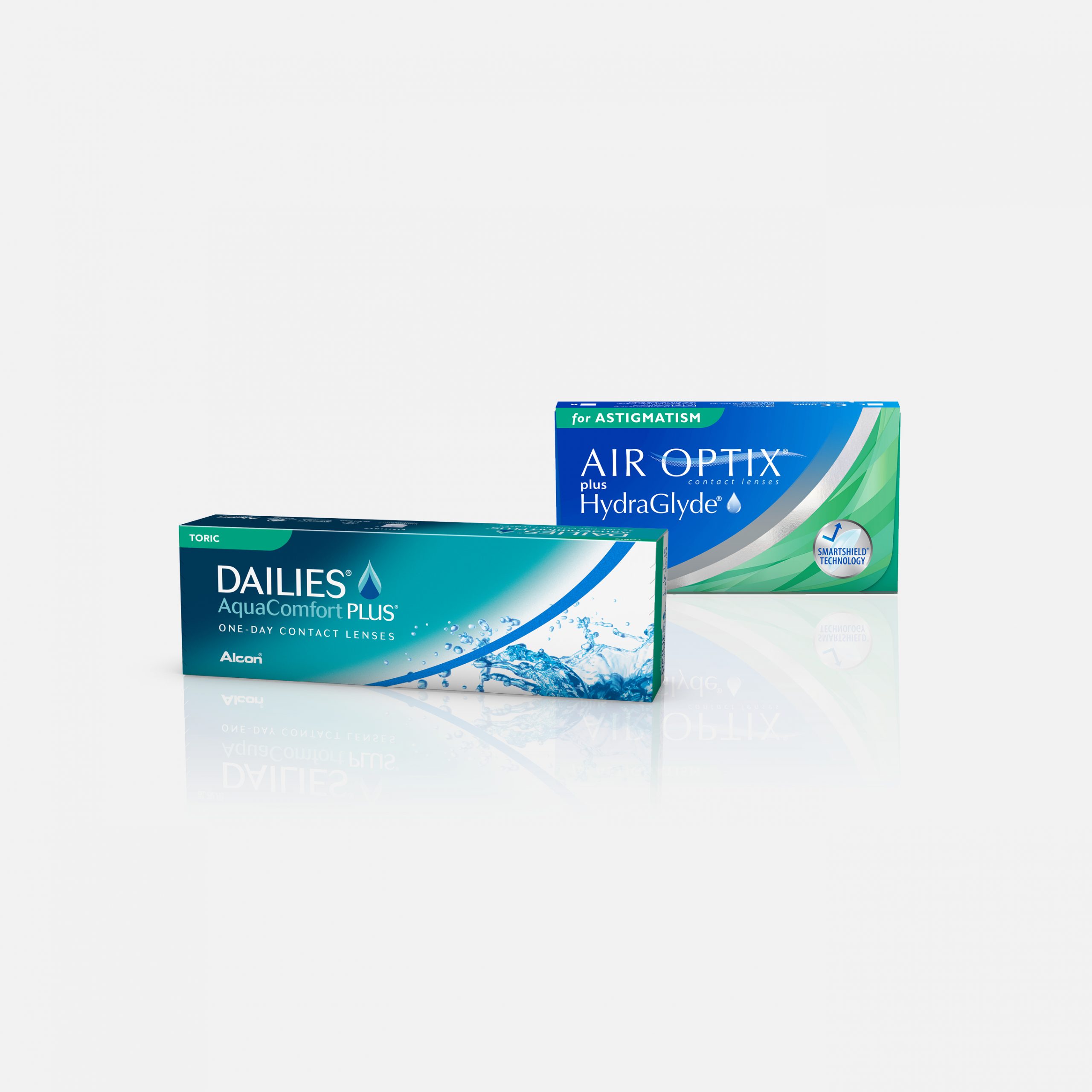 Dailes og AirOptix for skjeve hornhinner